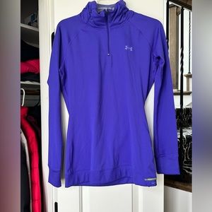 Purple Under Armour cold gear, size Large.
